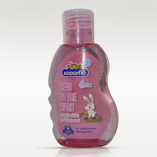 KODOMO Head to Toe Wash (Pink Hanabaki) 100 ml.