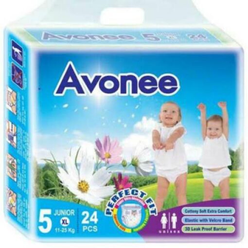 Avonee Baby Diaper Belt System (5 Junior) 11-25kg 24pcs