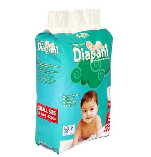Bashundhara Diapant Diapers (S) 4-8kg 42pcs