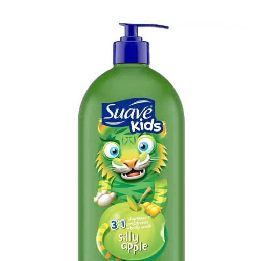Suave Kids Silly Apple Wonder 3 In 1 Shampoo + Conditioner + Body Wash (532ml)