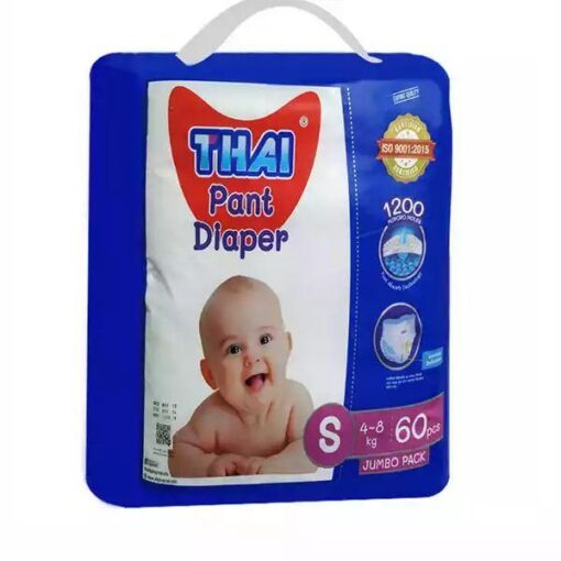 Thai Pant Style Pant Diaper (S) 4-8kg 60pcs