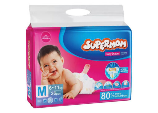 Supermom Baby Belt Diaper M 6-11kg 26pcs
