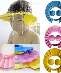 Adjustable Safe Soft Bathing Baby Shower Cap Wash Hair for Children-BABY-BATH-CAP