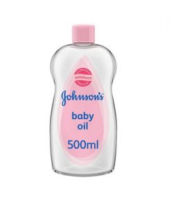 Size: 500ml Johnson's ® baby oil locks in more moisture ideal for baby massage. We've taken care of babies for over 125 years. Our mild, gentle products, are great for babies and adults too. pH Balanced tested with pediatricians Locks up to 10x more moisture on dry skin *vs. ordinary lotion Made with pure mineral oil
