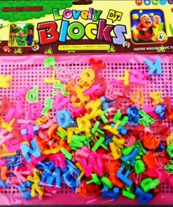English Alphabet Lovely Blocks Toy Set Game for kids - Multicolor