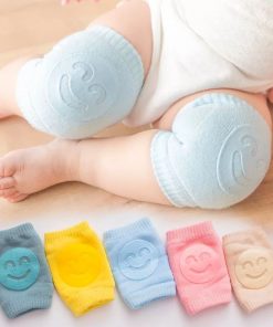 Kids Non Slip Crawling Elbow Infants Toddlers Baby Accessories Smile Knee Pads Protector Safety Kneepad Leg Warmer Girls Boys 1Pcs