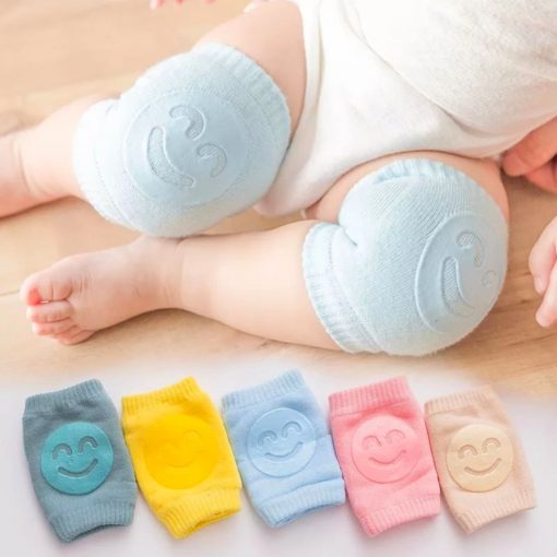 Kids Non Slip Crawling Elbow Infants Toddlers Baby Accessories Smile Knee Pads Protector Safety Kneepad Leg Warmer Girls Boys 1Pcs