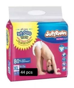 Supermom Baby Diaper. Belt System. XL size. 12-17 kg. 44 pieces