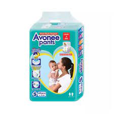 Avonee Baby Diaper. Pant System.Small size – 4-8 kg. 60 pieces