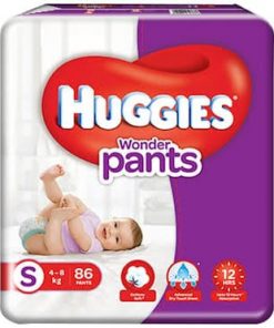 Huggies Wonder Pants. Pant System Baby Diaper. Small Size. 4-8 kg. 86 pieces