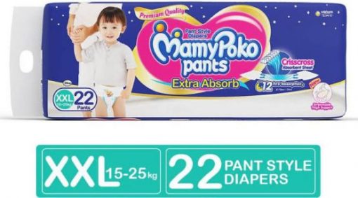 MamyPoko Pants Diaper (Pant System) XXL (15-25 kg) (India) 22pcs