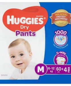 Huggies baby diaper. Pant System Diaper. Medium size. 6-12 kg. 64 pieces