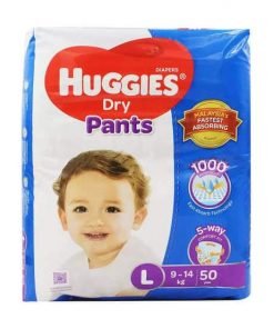 Huggies baby diaper. Pant System Diaper. Large size. 9-14 kg. 50 pieces
