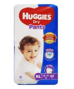 Huggies baby diaper. Pant System Diaper. Extra Large size. 12-17 kg. 42 pieces